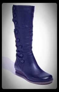 Miz Mooz Paz Black Leather Boot sz 7